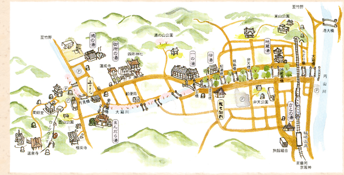 城崎温泉MAP